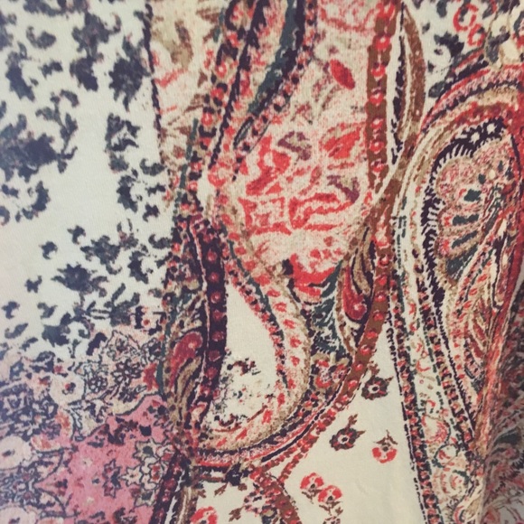 Free People Boho Ivory Long Sleeve Midi Dress Size S - Picture 9 of 12